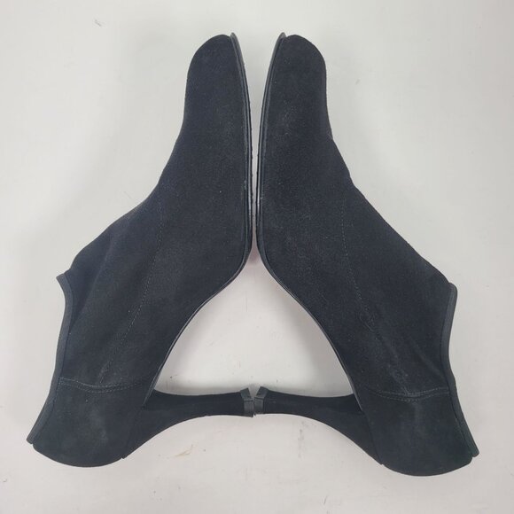Stuart Weitzman Kitten Women's Black Suede High Heel Ankle Boots US Size 10 - Picture 5 of 9